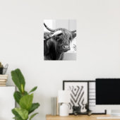 Höllenkuh mit Haarspülung Funny Friseur Poster (Heimbüro)