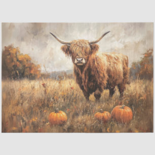 Höllenkuh mit Pumpkins Seidenpapier