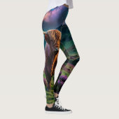 Höllenkuh stehend unter Sternen in Heather Leggings (Rechts)