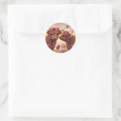 Höllenkühe Runder Aufkleber (Tasche)