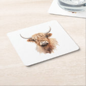 Höllenkuhwatecolera lustig rechteckiger pappuntersetzer (angewinkelt)