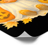Höllenkürbis Halloween Ghost Spooky Fall A Poster (Ecke)
