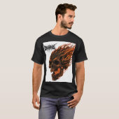 Höllenreich - T-Shirt aus Feuer und Schädel (Vorne ganz)