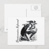Höllenwörterbuch - imp wirkt ein bisschen nervös postkarte (Vorne/Hinten)