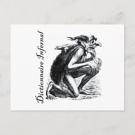 Höllenwörterbuch - imp wirkt ein bisschen nervös postkarte (Vorderseite)