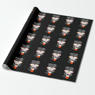 Holler-llujah Funny Loud Hailer Pun Dark BG Geschenkpapier