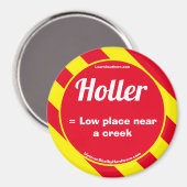 Holler Red/Yellow Magnet (Vorderseite/Rückseite)