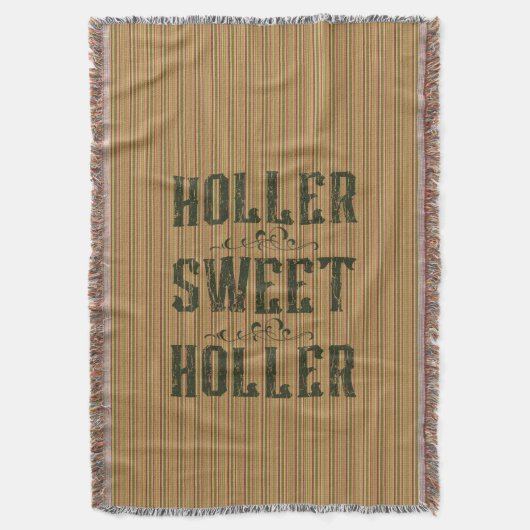 Holler Sweet Holler Rustic Country Decke (Vorderseite Vertikal)