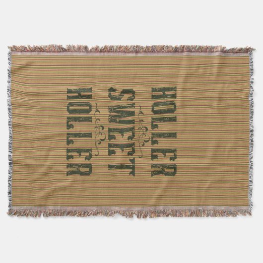 Holler Sweet Holler Rustic Country Decke (Vorderseite)