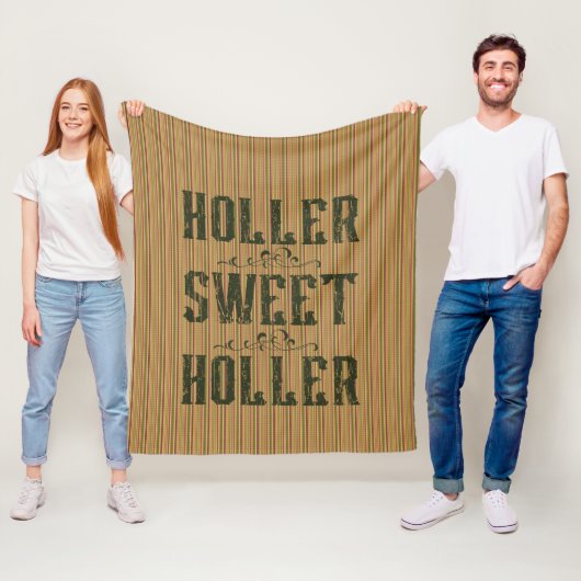 Holler Sweet Holler Rustic Country Fleecedecke (Beispiel)