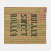 Holler Sweet Holler Rustic Country Fleecedecke (Vorderseite (Horizontal))