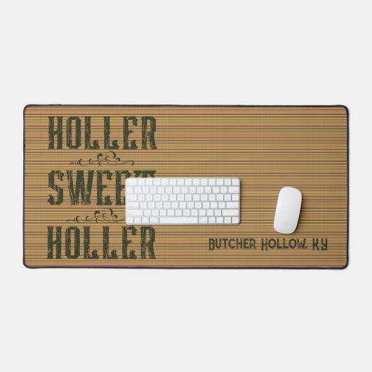 Holler Sweet Holler Rustic Custom Craft Mat Schreibtischunterlage (Tastatur & Maus)