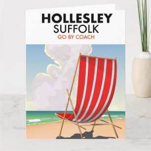 Hollesley Suffolk Reiseposter Karte