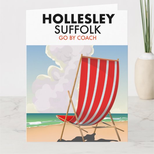 Hollesley Suffolk Reiseposter Karte (Vorderseite)