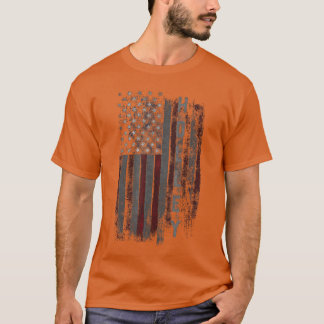 Holley Family Amerikanische Flagge für Frauen Männ T-Shirt
