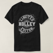 HOLLEY Funny Surname Family Tree Birthday Reunion  T-Shirt (Design vorne)
