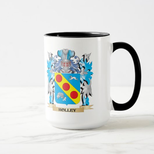 Holley Wappen - Familienwappen Tasse (Rechts)