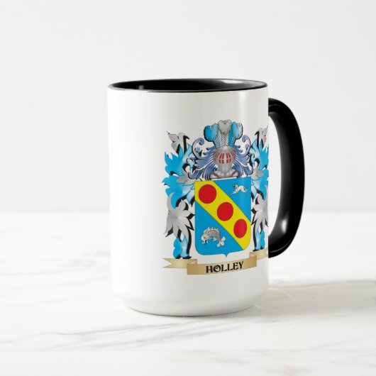Holley Wappen - Familienwappen Tasse (VorderseiteRechts)