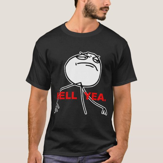 Hölleyea-Raserei-Gesicht Meme T-Shirt (Vorderseite)