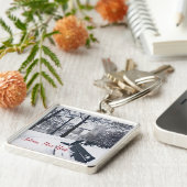 Höllgate Bridge, Astoria, NY Square Schlüsselanhän Schlüsselanhänger (Seite)