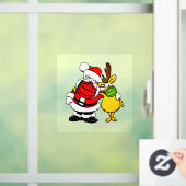 Holliday Santa Claus Reindeer Face Mask Pals Vinyl Fensteraufkleber (Zuhause)