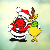 Holliday Santa Claus Reindeer Face Mask Pals Vinyl Fensteraufkleber (Blatt 3)