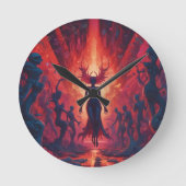 Hölliger Rave am Feuersee - Ken Gage Runde Wanduhr (Vorderseite)