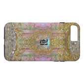 Hollinger Girly Hübsch Monogram 7 Plus Case-Mate iPhone Hülle (Rückseite (Horizontal))