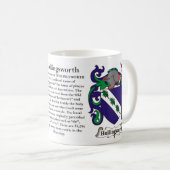 Hollingsworth Familien-Wappen Tasse (VorderseiteRechts)