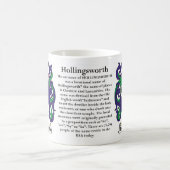 Hollingsworth Familien-Wappen Tasse (Mittel)