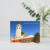 Hollis New Hampshire Town Hall Postkarte (Stehend Vorderseite)