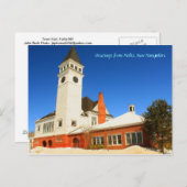 Hollis New Hampshire Town Hall Postkarte (Vorne/Hinten)