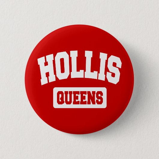 Hollis, Queens, NYC Button (Vorderseite)
