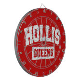 Hollis, Queens, NYC Dartscheibe (Vorderseite Links)