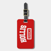 Hollis, Queens, NYC Gepäckanhänger (Vorderseite vertikal)