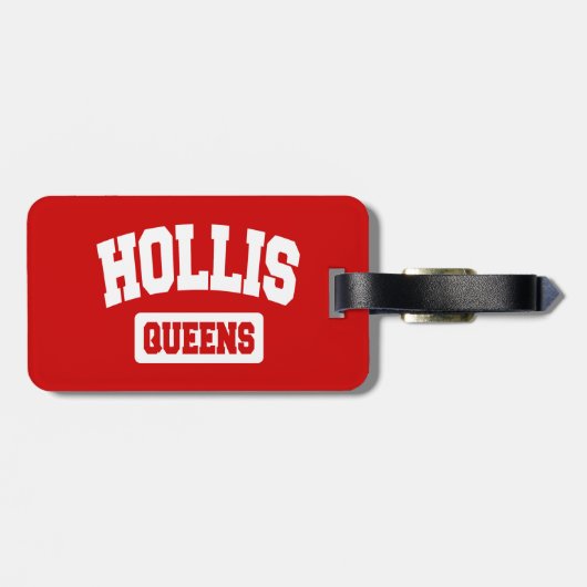 Hollis, Queens, NYC Gepäckanhänger (Rückseite horizontal)