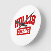 Hollis, Queens, NYC Runde Wanduhr (Winkel)