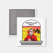 Höllischer Kundenservice Satan Teufel Hölle Magnet (Vorderseite/Rückseite)