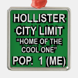 Hollister City Limit Silbernes Ornament