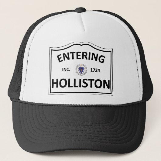 HOLLISTON MASSACHUSETTS Hometown-Masse MA Townie Truckerkappe (Vorderseite)