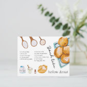 Hollow Donut - Vietnamesisch Food Postcard Postkarte (Stehend Vorderseite)