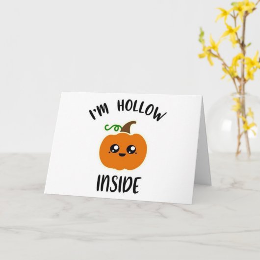 **HOLLOW INSIDE MUSS HALLOWEN MIT U** VERBRINGEN KARTE (Gelbe Blume)