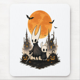 Hollow Knight Halloween Gruseliger Mond Kürbis Gam Mousepad