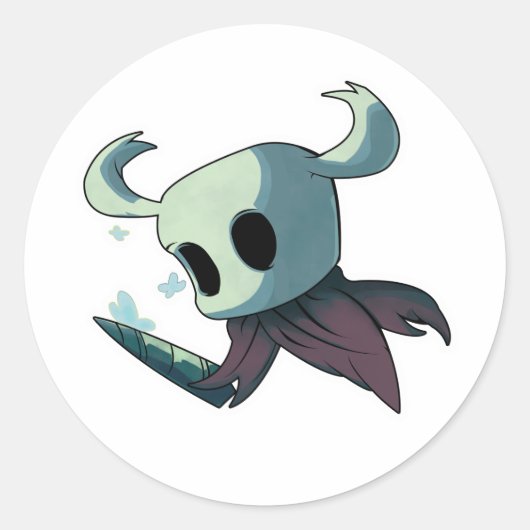 Hollow Knight Runder Aufkleber (Vorderseite)