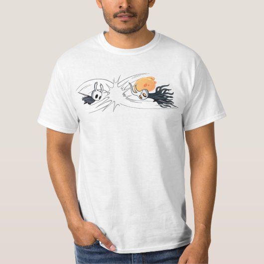 Hollow Knight vs Broken Vessel T-Shirt (Vorderseite)