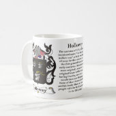 Holloway Familien-Wappen Tasse (Vorderseite Links)