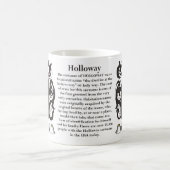Holloway Familien-Wappen Tasse (Mittel)