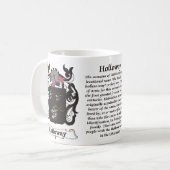 Holloway Familien-Wappen Tasse (Vorderseite Links)