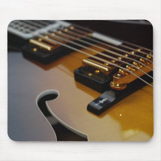 Hollowbody Gitarre Mousepad (Vorne)