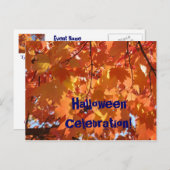 Holloween Celebration! Einladungspostkarte (Vorne/Hinten)